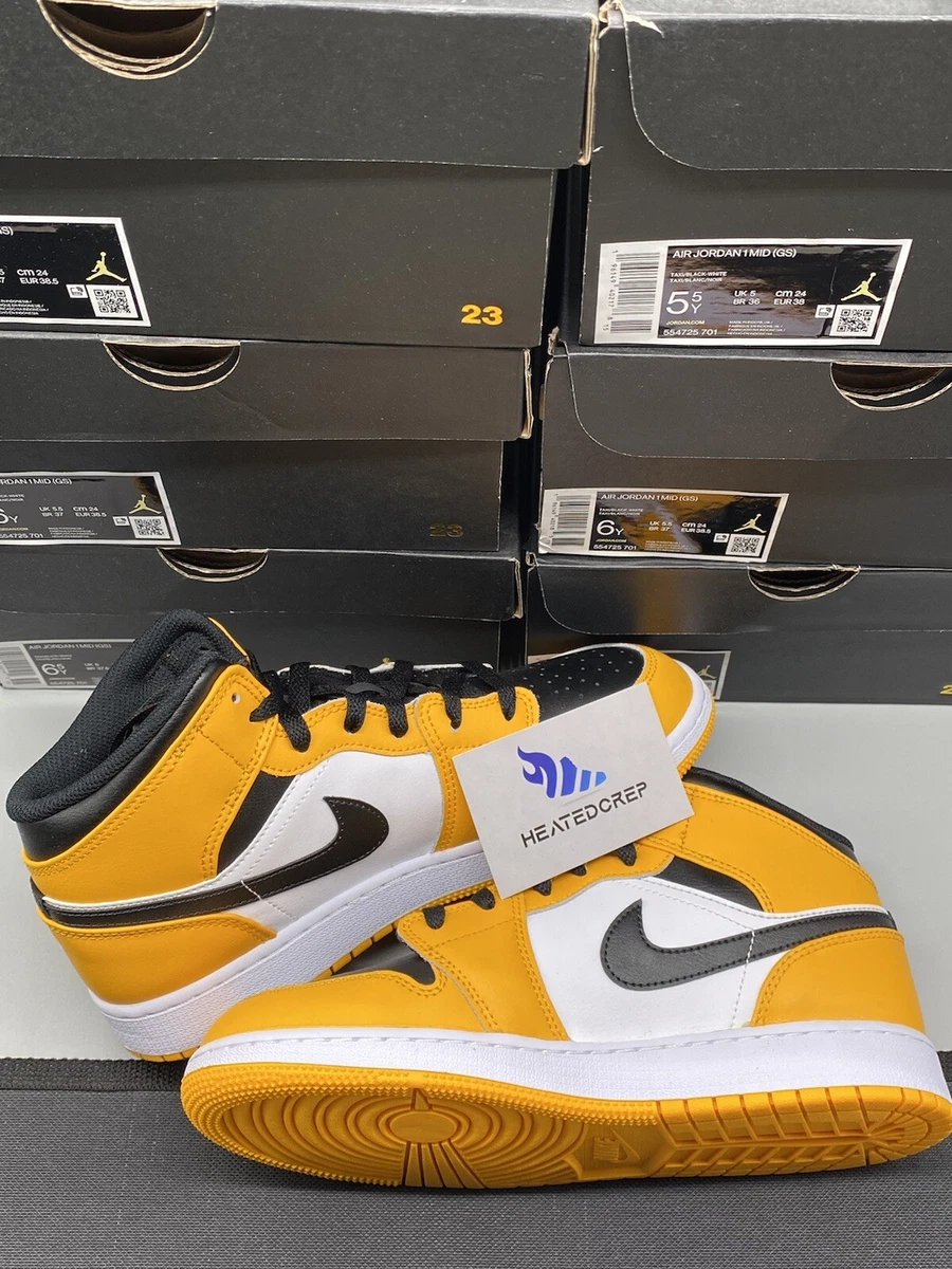 JORDAN 1 MID TAXI GS UK 5.5 US 6 554725 701 FREE FAST
