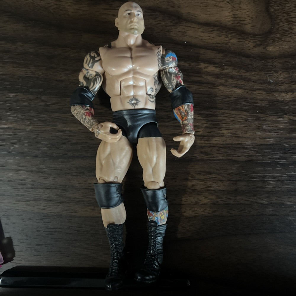 WWE Elite Collection Series 30 Batista Wrestling Figure Full Color Back Tattoo