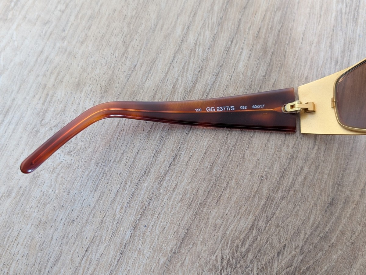 GUCCI GG 2377/S サングラス ブラウン 012 専用ケース付き Vintage GUCCI GG 2377/S Wrap Around Sunglasses - RARE | eBay