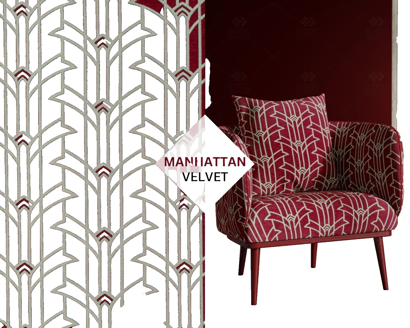 Géneros artesanales geométrica de terciopelo