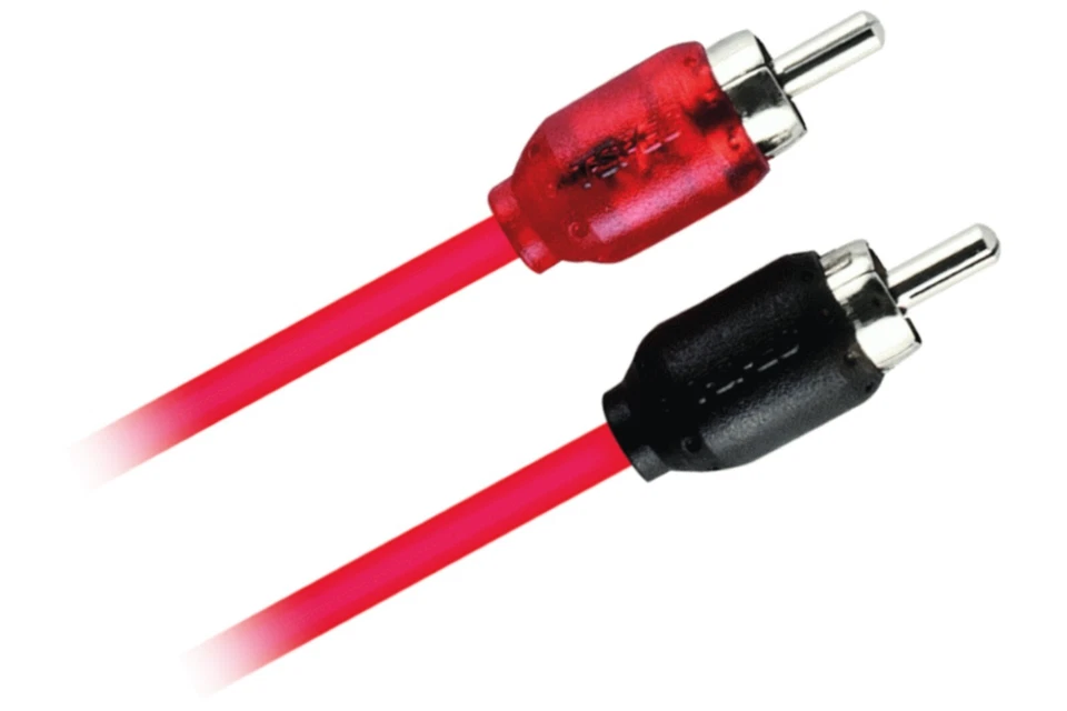 T-Spec 6' Ft Two Channel Woven RCA Interconnect Cable Subwoofer Audio Wire 2CH - Image 2 of 2