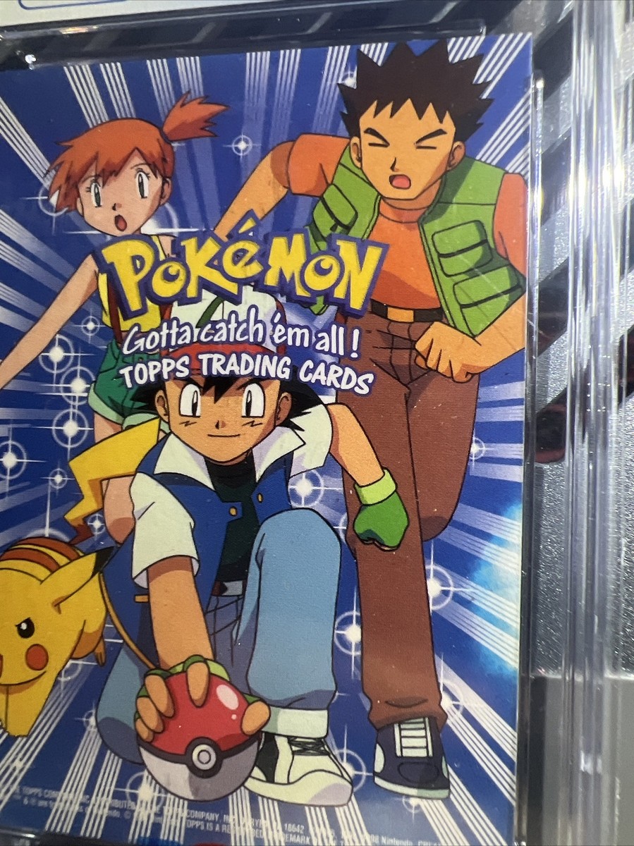 🔥RARE🔥 CGC 9.5 1999 Topps Pokemon Movie Edition Checklist Ash
