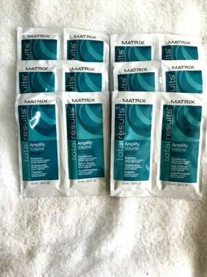 MATRIX TOTAL RESULTS AMPLIFY VOLUME SHAMPOO CONDITIONER .34OZ SAMPLE (PACK OF 6 