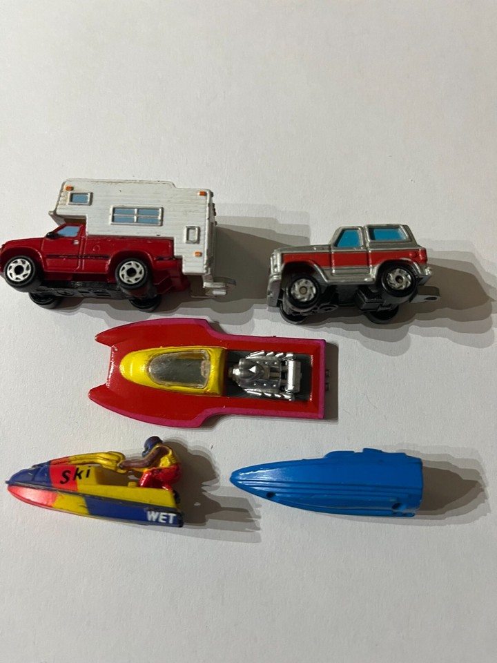 Micro Machine vintage camper van and boats eBay