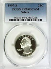 1997-S 25C Washington Quarter PCGS PR69DCAM 90% Silver 22lltu0422
