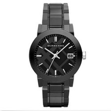 NWT Burberry Unisex Classic Checked Analog Quartz 34mm Watch BU9181