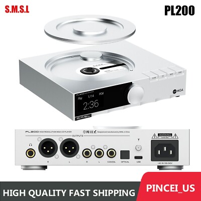 SMSL PL200 Audio Decoder High Resolution MQA CD Player AK4499EX XMOS Bluetooth