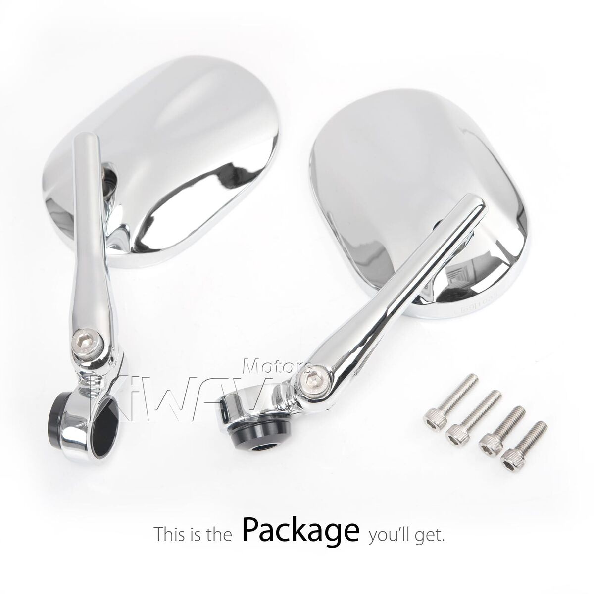 Chrome oval bar end mirrors STARK for 2016- Triumph Chrome oval bar end mirrors STARK for 2016- Triumph