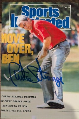 CURTIS STRANGE PGA Tour Golf US Open Winner Auto Autographed Signed 4x6 Photo