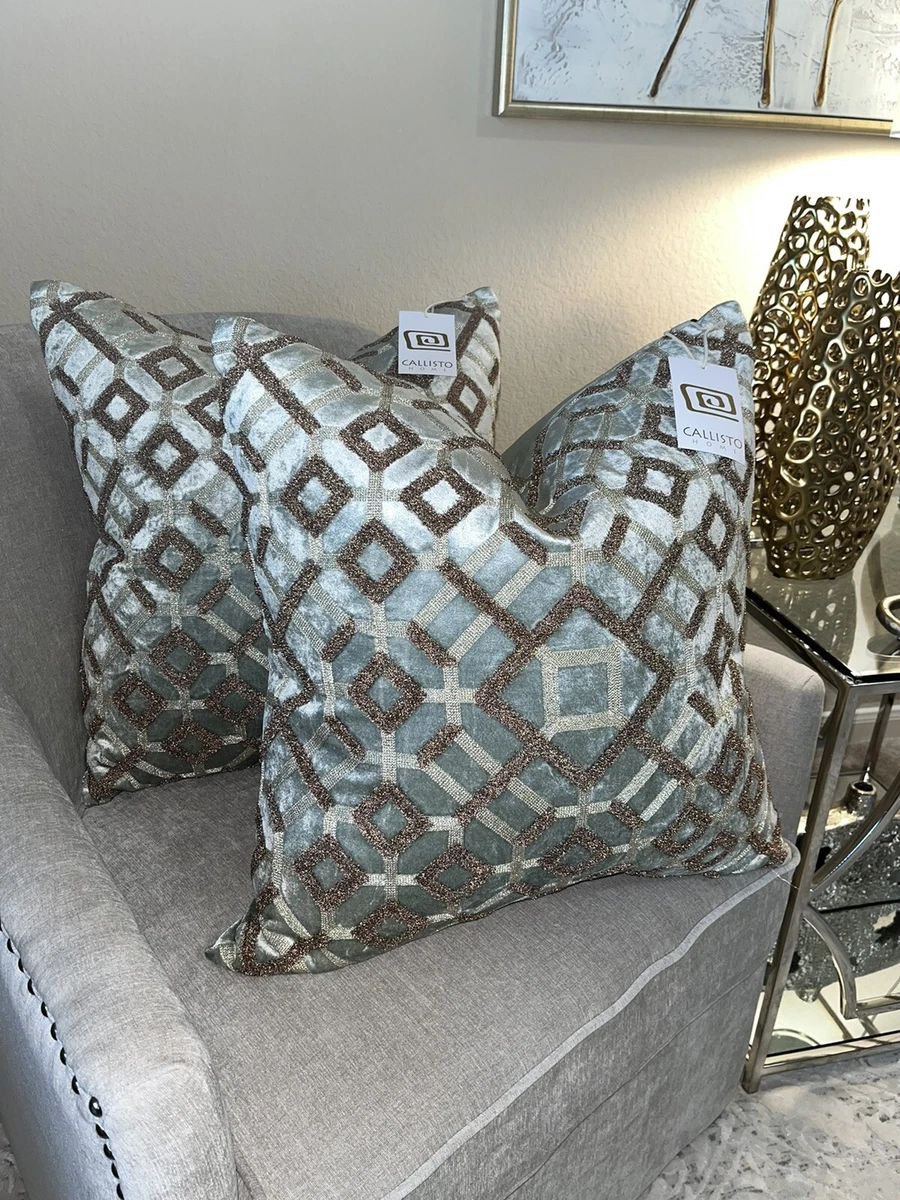 2-NWT CALLISTO HOME PILLOWS DECORATIVE THROW PILLOWS