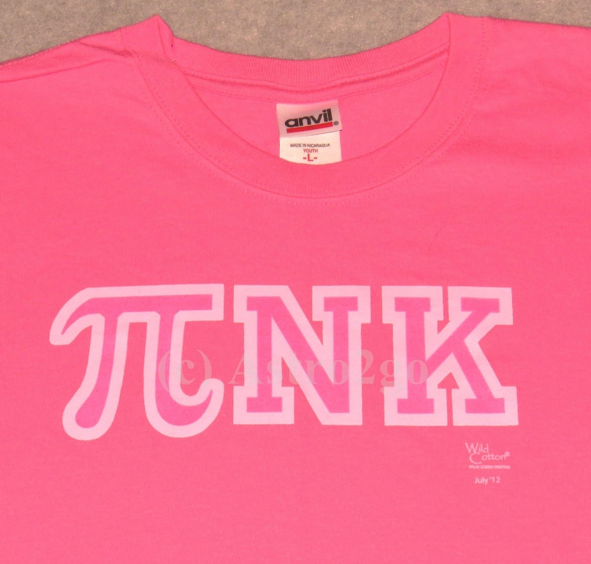 Pi]NK--Pi Pink Victoria's Secret PARODY Math Geek Nerd kids T