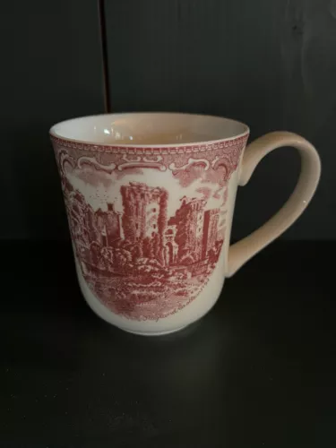Johnson Bros Ragland Castle 1792 Coffee Tea Mug Cup Red