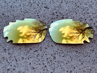 Ersatz 24K Gold Verspiegelte Belüftete Oakley Jawbone & Racing Jacket Linsen
