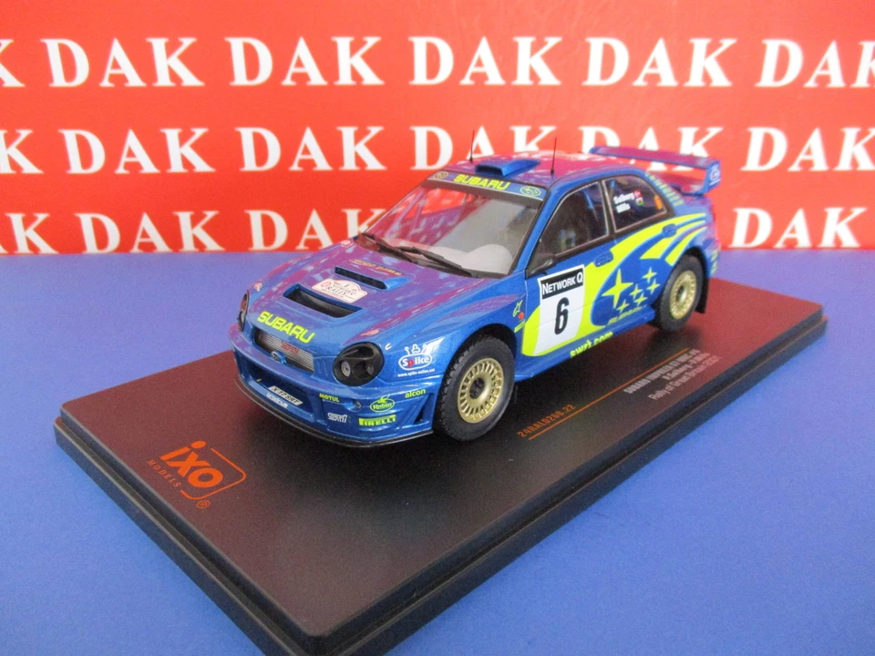 Die cast 1/24 Modellino Auto Subaru Impreza WRC Rally Great Britain 2001 Solberg - Immagine 2 di 4