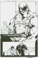 Batman Superman Universe's Finest BANE Original Art Splash Alex Konat Rob Hunter