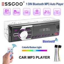 1DIN Autoradio 7 Farben mit Bluetooth Freisprech 2USB SD Aux-IN FM BT MP3 Player