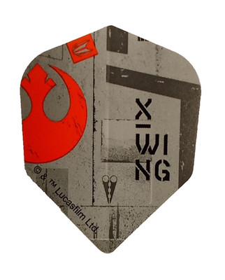 3 Dart Flights ''X Wing - Star Wars'' Target