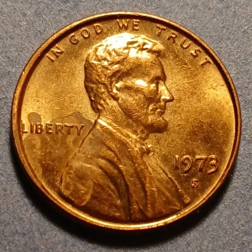1973-S Lincoln Memorial Cent — photo from the most recent tracked eBay sale