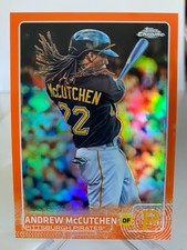 2015 Topps Chrome 'Orange Refractor' Andrew McCutchen #75, serial' 23/25