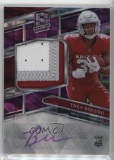 2024 Panini Spectra Rookie Neon Purple Prizm /30 Trey Benson Patch Auto 05jo