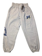Tulones Men's Gray Sweatpants Jogger Michigan Size Large Heavyweight NWTs