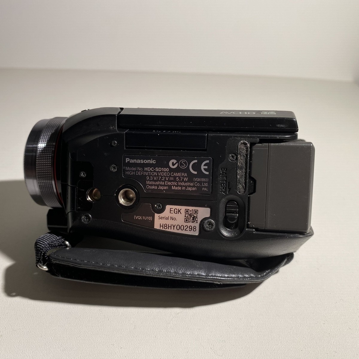 Panasonic HDC-SD100 Black HD Camcorder Video Camera 12x Optical