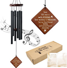 Memorial Wind Chimes, 36" Sympathy Gift for Loss of Loved Ones