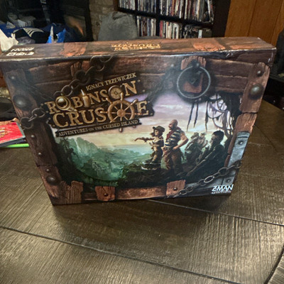 Z-Man Games Robinson Crusoe Cursed Island Board Game | USED IN GOOD CONDITION |