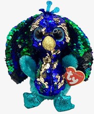 Tyson the Peac*ck TY Limited Flippable Beanie Baby