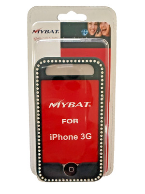 Apple iPhone 3G 3GS Black and Silv Diamonds Premium Executive Protector Case NEW