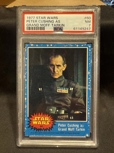1977 Star Wars Peter Cushing As Grand Moff Tarkin #60 PSA 7