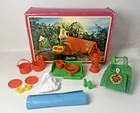 Vintage Barbie Play Paks Campin’ Out 1980 By Mattel #2318 Incomplete With Box