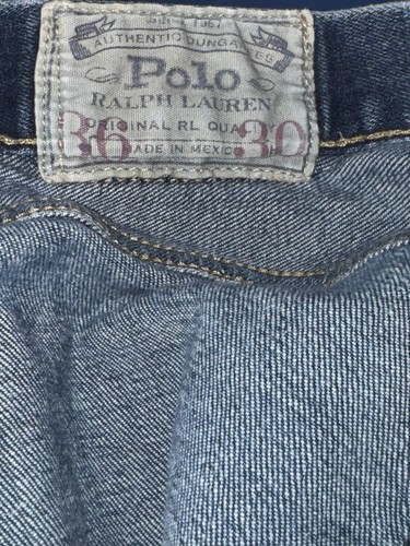 Men's Polo Ralph Lauren Denim Jeans Hampton Straight Red Line Selvedge W36 L30 - Picture 7 of 9