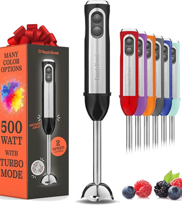 Powerful Immersion Blender, Electric Hand Blender 500 Watt with Turbo Mode, Deta