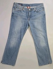 Lucky Brand Vintage Rocker Wonder Jeans 16/33 Embroidered Pockets Made In USA