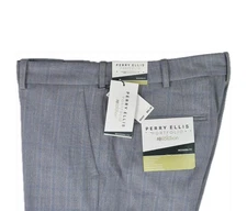 Perry Ellis Portfolio Modern-Fit Stretch Resolution Pants 40 X 32 $95 PTBSD035