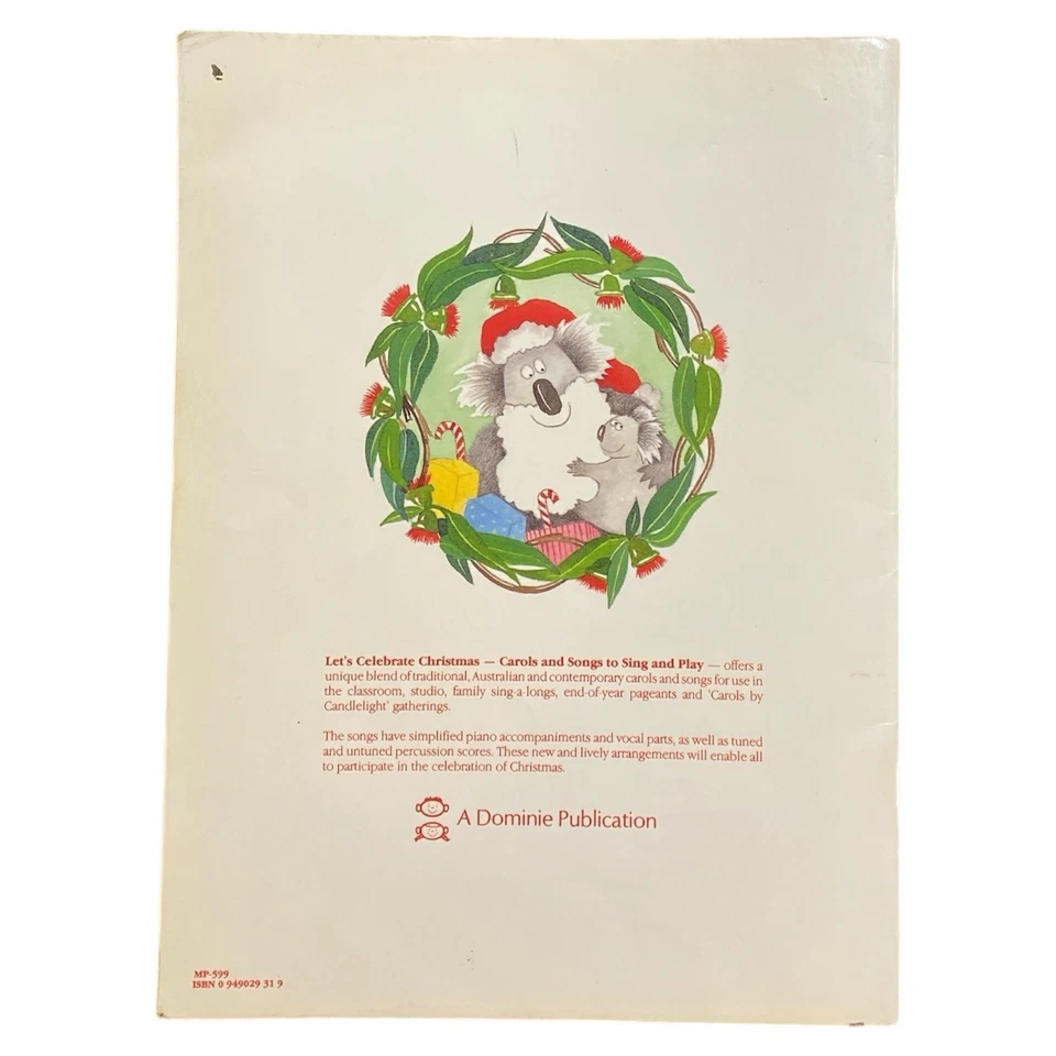Let’s Celebrate Christmas Carols & Songs to Sing Play Music Book Elaine Lewis - Image 2 of 4