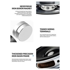 Small Round Speaker 2Inch 8Ohm Loudspeaker Rubber Edged For Clear Sound Output