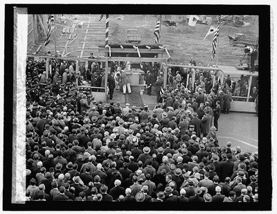 Photo:Coolidge Press Club Cornerstone Laying Washington DC 1926 Crowd