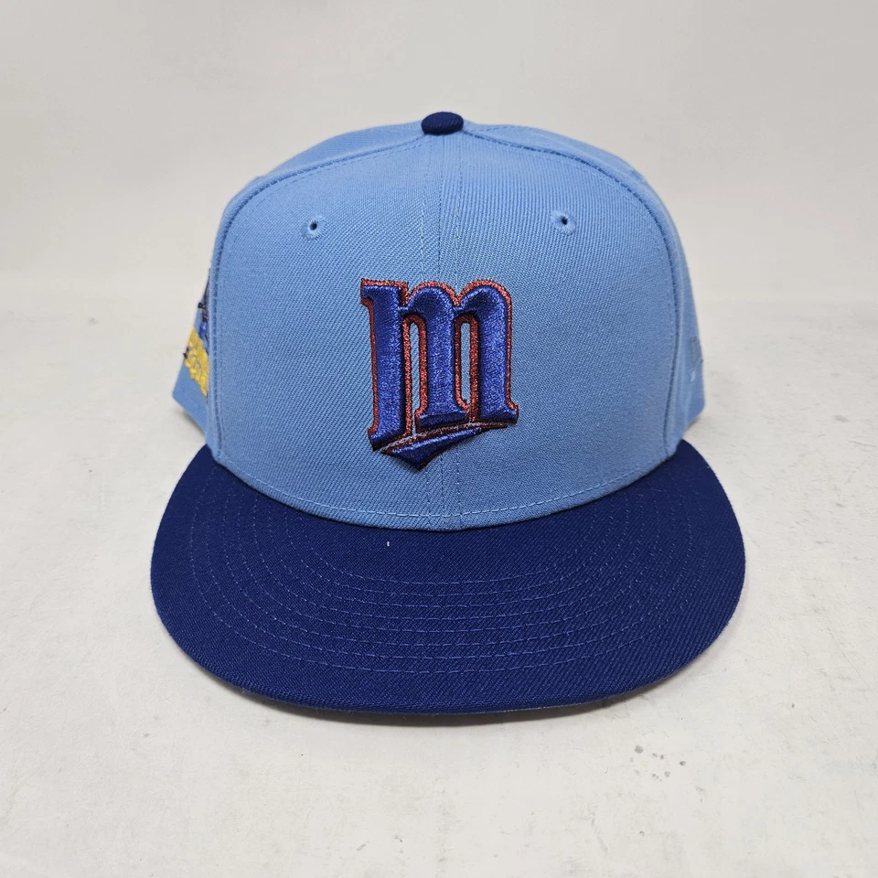 New Era 59FIFTY MLB Minnesota Twins Bomba Squad Patch Blue Fitted - Size 7 5/8 - Image 2 of 4