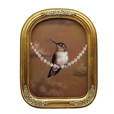 SIKOO Vintage picture frame 4x6 Bronze Gold Arch Antique Picture Frame Tablet...