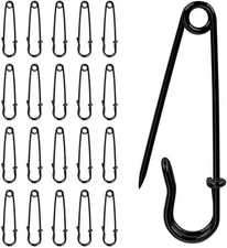 20 Pack of 2-Inch Heavy-Duty Steel Safety Pins – Ideal for Blankets, Clothing,