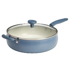 5 Quart Jumbo Cooker Pan Kitchen Ceramic Non-Stick Versatile Dishwasher Safe New