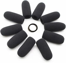 10Pack Soft Mic Foam Covers Windscreens David Clark Aviation Headsets Microphone