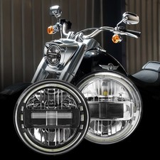 7-Inch LED Headlight for Touring Road King, Street Glide, Heritage Softail 90W