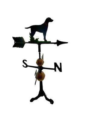 Dog Weathervane Labrador Cast Iron Vintage Outdoor Rooftop Decor