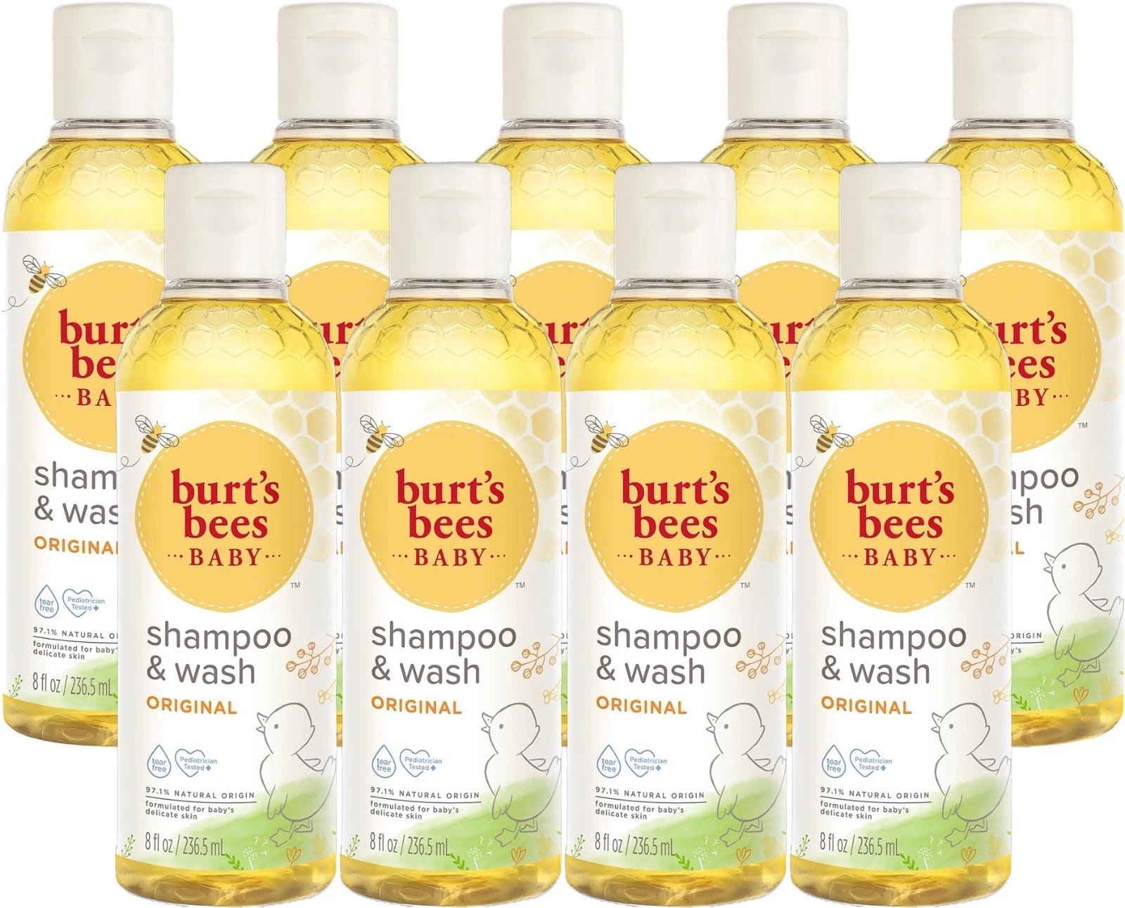 Burt's Bees Baby Calming Shampoo and Wash Lavender, Tear-Free, 8 Fl oz - 9 Pack
Opens in a new windo