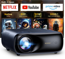 PJ40 Ultra Outdoor Projector, Compatible with Netflix/Youtube/Prime Video, 800 A