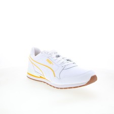 Puma ST Runner V3 Bold 38812806 Mens White Leather Lifestyle Trainers Shoes