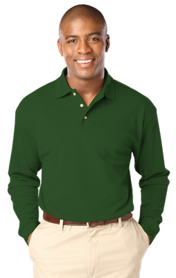 Blue Generation BG7207 Men's Superblend Long Sleeve Polo